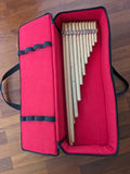Zampona panpipe in F with case