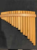 Professional Panflute Flauta de Pan 18 Beveled Pipes in G tubos biselados
